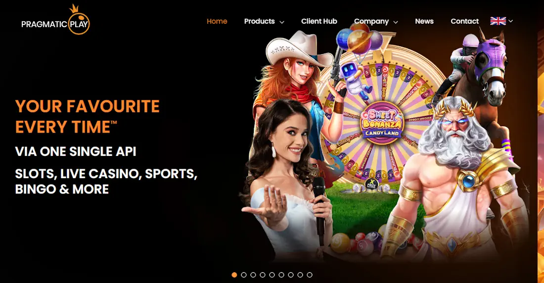 Pragmatic Play Homepage Screenshot